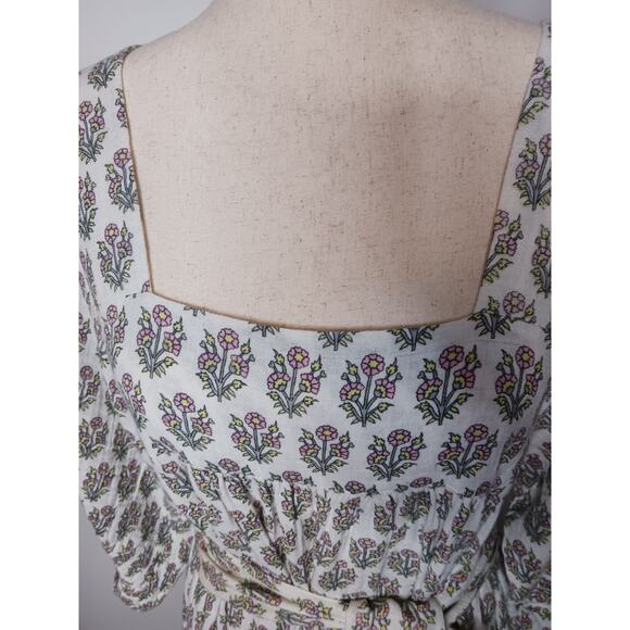 ANAAK JamilaTiered Maxi Print dress, Ecru, Size 2, 100% cotton - Picture 11 of 14